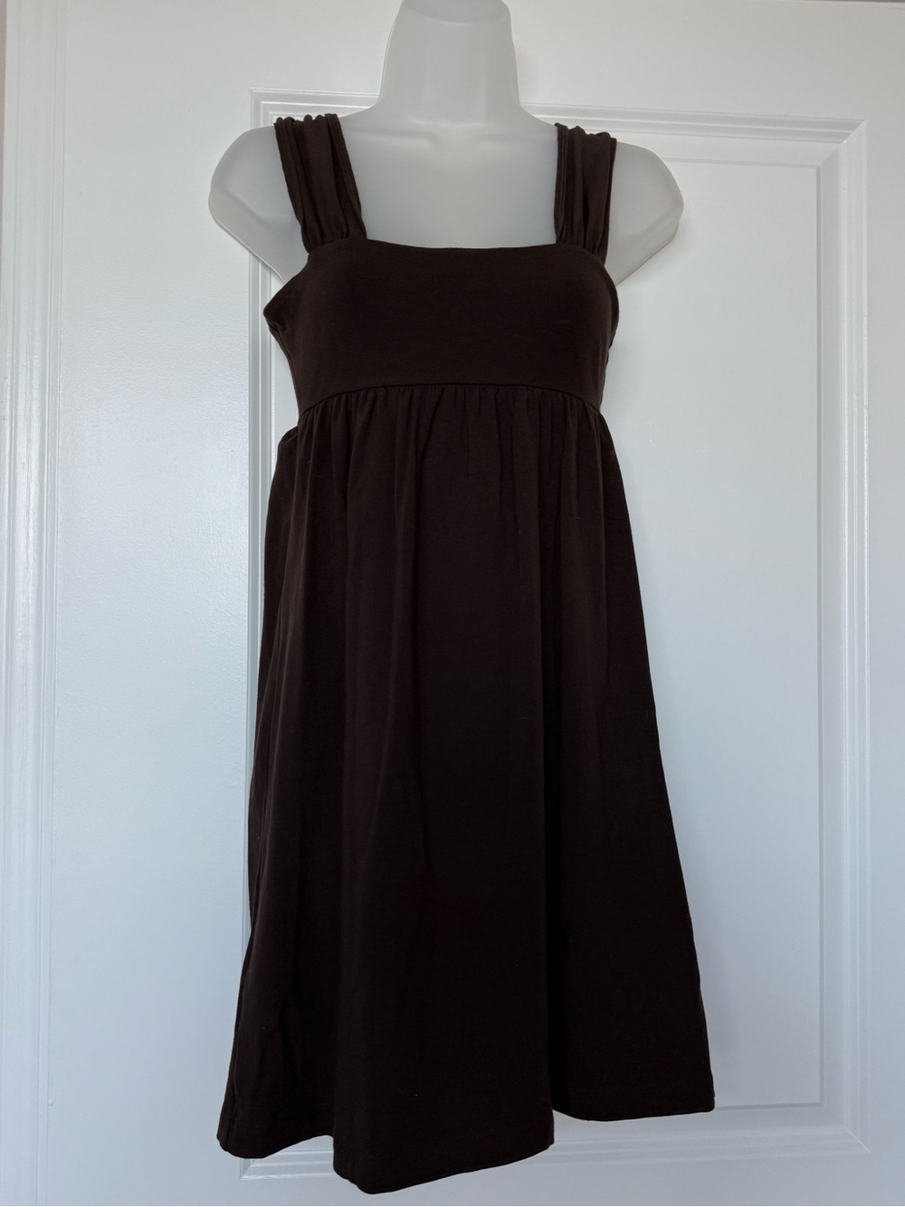 Moda International Y2K Brown Babydoll Dress Fairycore Earthenwear Small